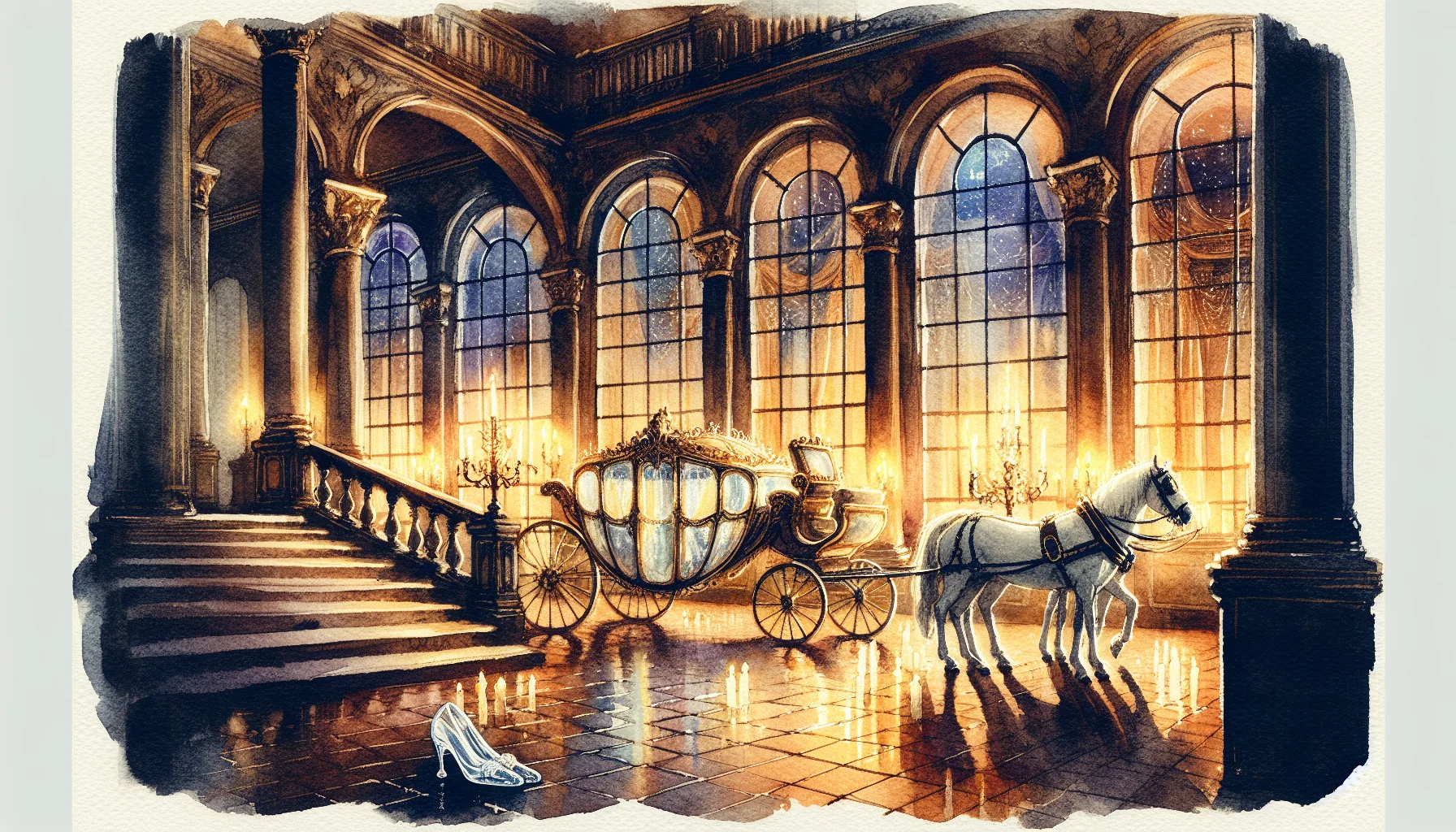 Cinderella storybook illustration