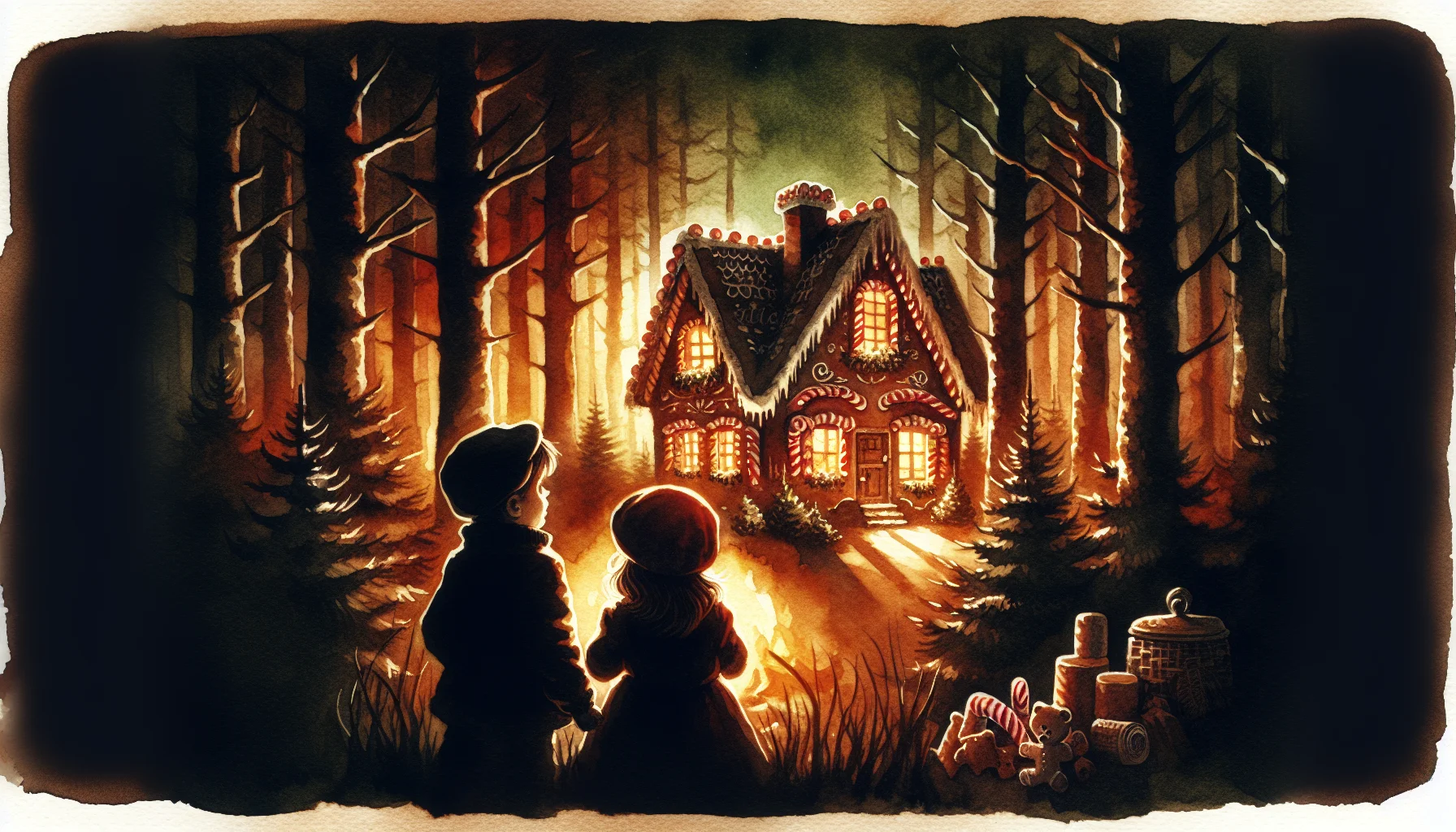Hansel And Gretel storybook illustration