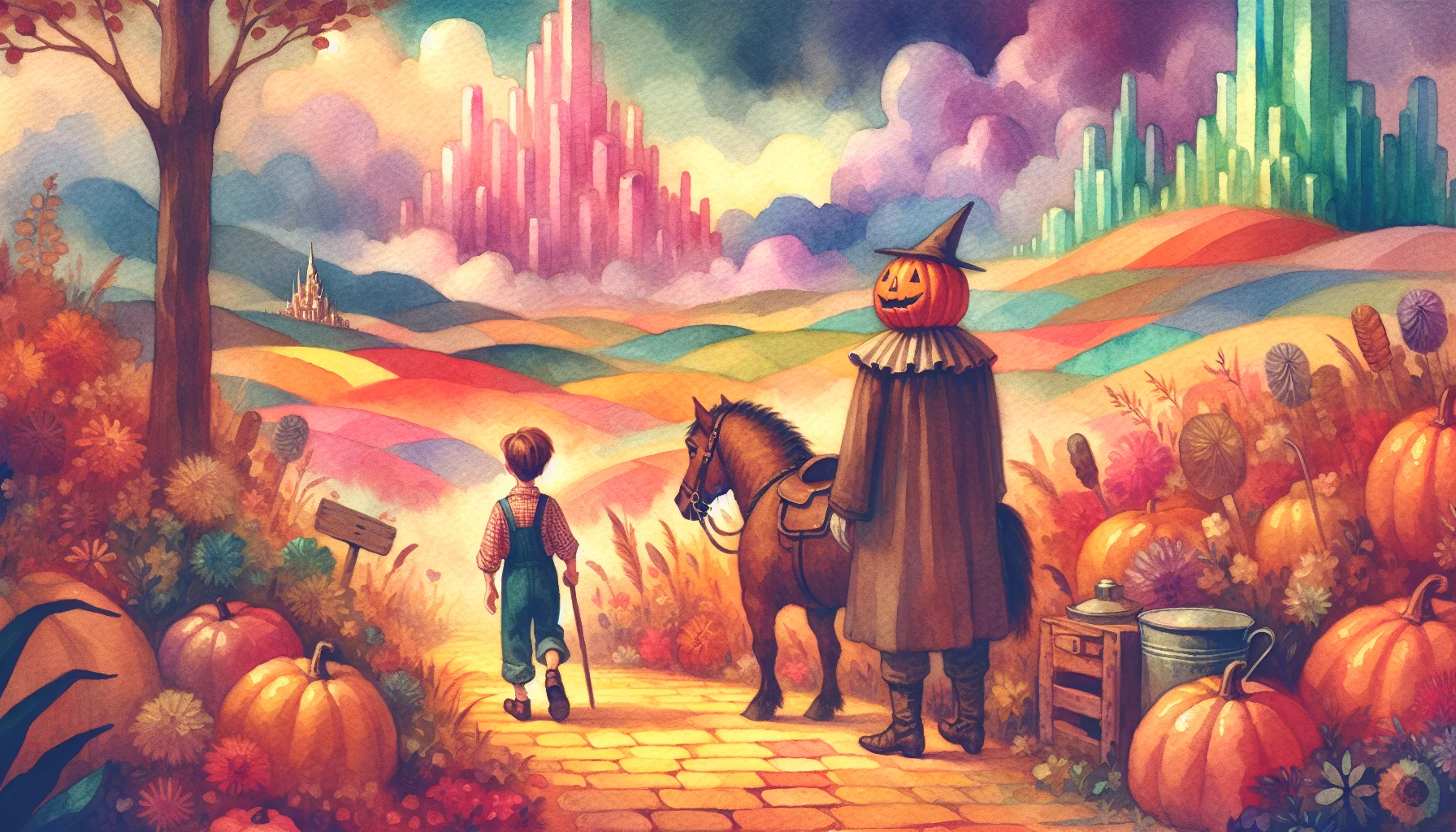 Land Of Oz storybook illustration