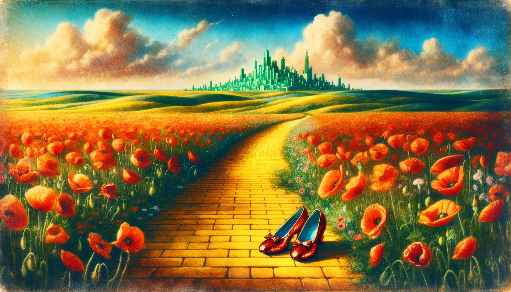Wizard Of Oz storybook illustration